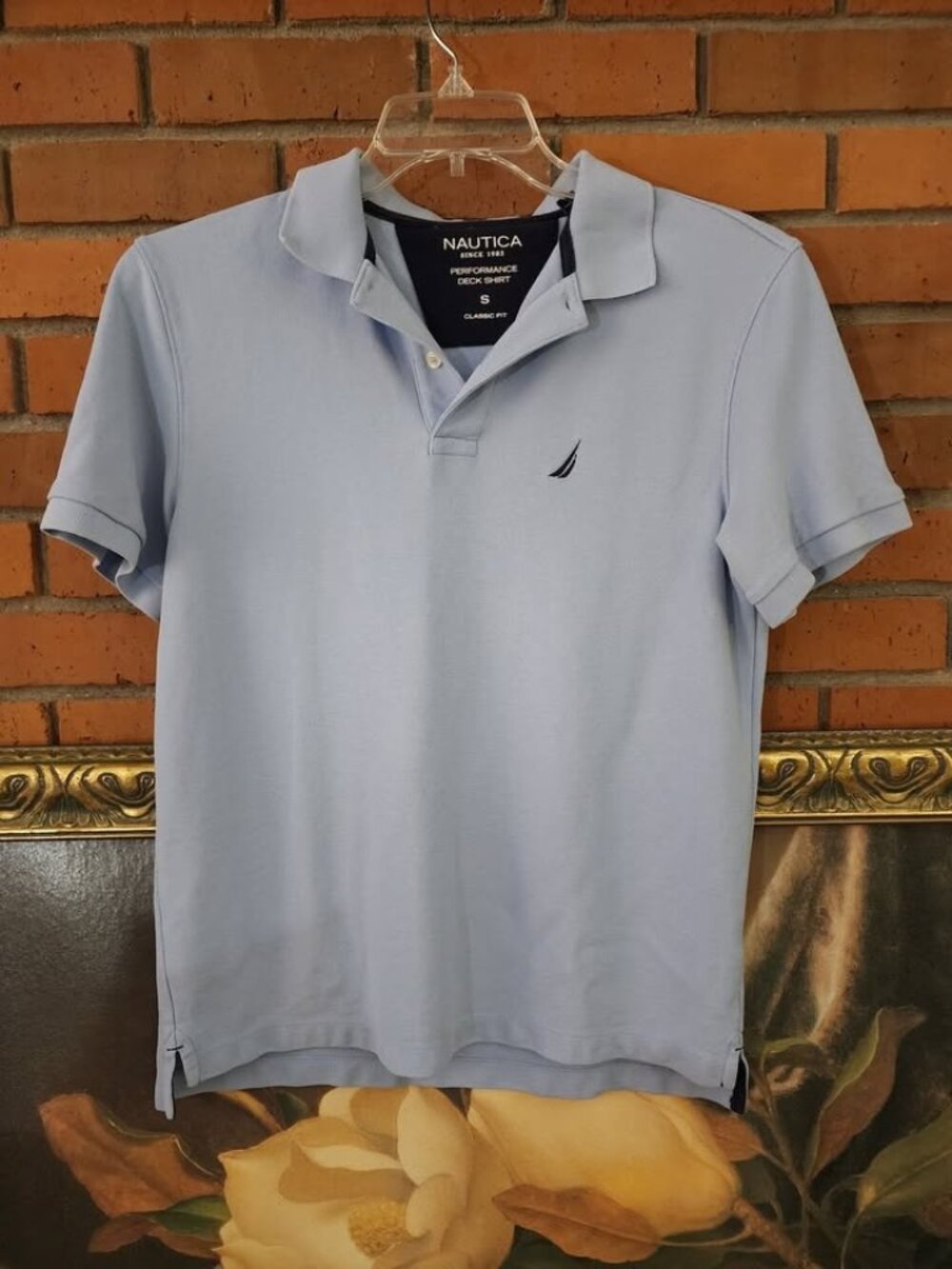 Men's Nautica Light Blue Classic Polo Small